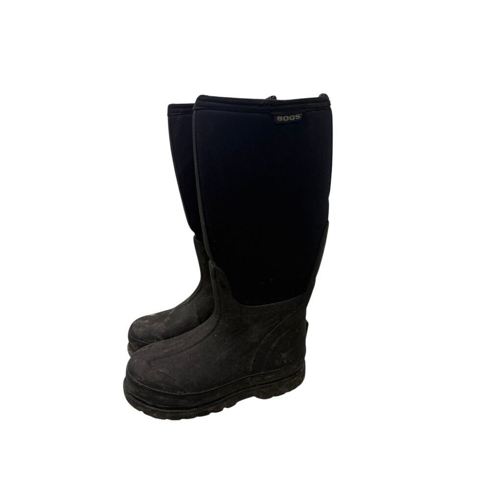 Men's Bogs Rancher Insulated Tall Waterproof Rain Work Boots Black Size 4